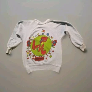 Vintage Baby Blue Peter Max Psychedelic Sweat Shirt - Bild 1 von 11