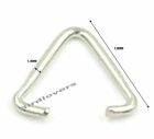 QUALITY TRIANGLE LINK BAILS JUMP KEY RINGS CONNECTORS FINDINGS 3 SIZES & QTY