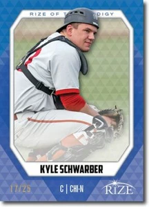 KYLE SCHWARBER 2014 Rize Rookie Emerald BLUE Paragon PRODIGY CUBS RC #/25 - Picture 1 of 2