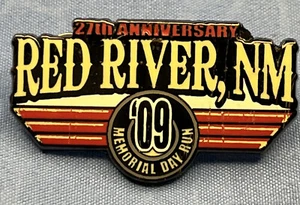 2009 Nuevo México Red River 27 aniversario Memorial Day Run pin - Imagen 1 de 4