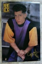 New Kids on the Block 1990 Danny Wood Purple Yellow Shirt Funky Poster #3304 FN