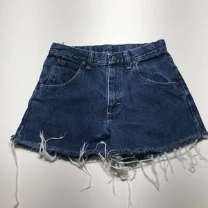 Wrangler Shorts Boys Sz 14 Reg Cut Off Denim Internal Adjustable Waist 5-Pocket - Picture 1 of 20