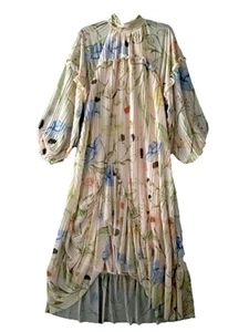 H&M Floral Multicolored Long Sleeve Dress Small NWT - Picture 1 of 3