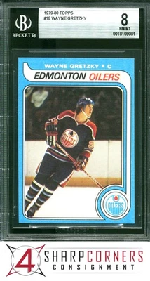 1979 TOPPS #18 WAYNE GRETZKY RC OILERS HOF BGS 8 - Image 1 of 3