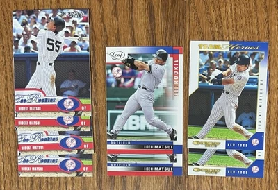 Lot of 8 HIDEKI MATSUI 2003 Cards 2003 Team Heroes Donruss The Rookies Leaf RC - Image 1 of 2