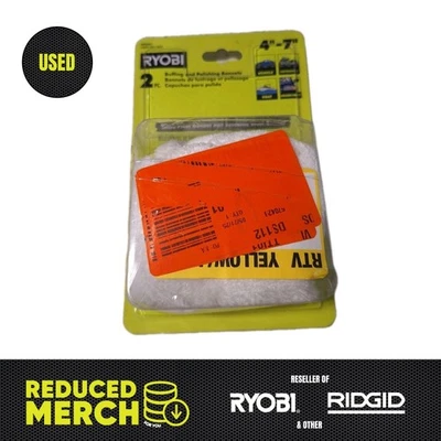 Ryobi 2Pk Buffing And Polishing Bonnets 4-7” A92201 BB - Image 1 of 4