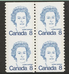 1974 Canada Sc# 604vi (very slight scoreline) 8¢ QEII. MNH Cv$35 - Picture 1 of 1