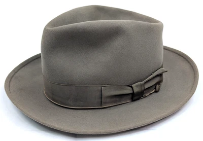 Sombrero Fedora Champs Vintage Fieltro Talla 7, Borde Fieltro a Mano, Calidad Personalizada Foto 1 de 4