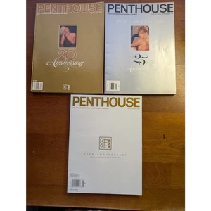 Penthouse Magazine Anniversary Bundle 1989 1994 1999 Complete w/CF - Bild 1 von 6