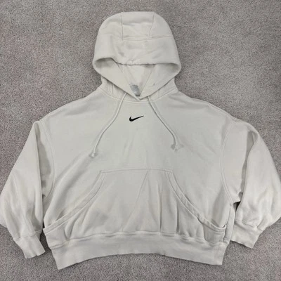 Nike Sudadera con Capucha Mujer Grande Ropa Deportiva Phoenix Center Swoosh Pullover Blanco Foto 1 de 4