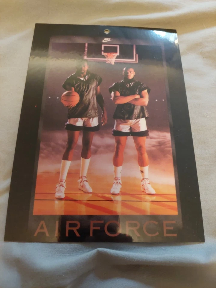 Vintage Nike Poster Card Moses Malone And Charles Barkley  - Image 1 of 4