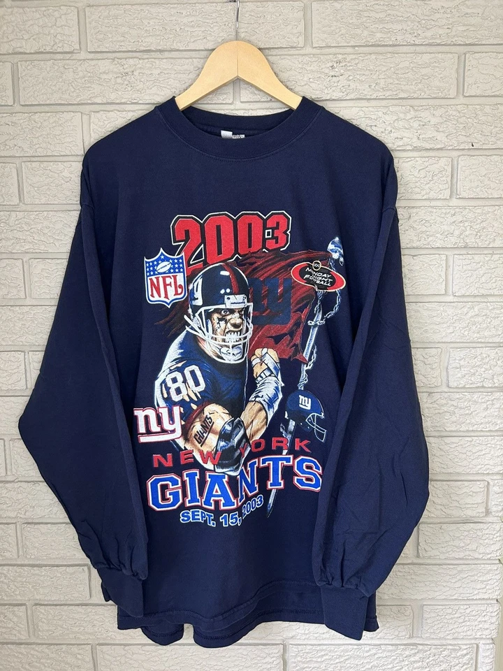 Sudadera Unisex Años 90 NFL New York Giants Gráfica Cuello Redondo RM2308 Foto 1 de 1