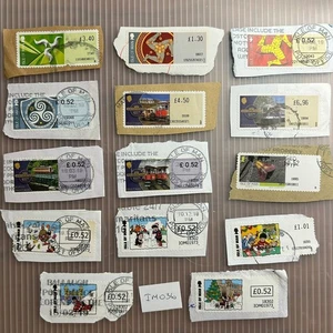 Gebrauchte ISLE OF MAN Post and Go Etiketten. Auf Papier von Kiloware - Bild 1 von 1