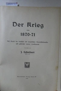Der Krieg von 1870-71 : Auf Grund des deutschen und französischen Generalstabswe - Imagen 1 de 4