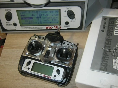Graupner Transmitter MX 16 Syn 35 MHz with Battery Box - Image 1 of 4