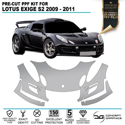 Kit de película de protección de pintura con astillas de piedra para capó de parachoques PPF para Lotus Exige S2 09 - Imagen 1 de 3