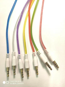 3.5mm Jack Male to Male Plug Aux Cable Audio Lead For Headphone/MP3/iPod/Car - Picture 1 of 12