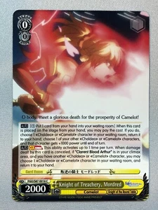 Weiss Schwarz Knight of Treachery, Mordred FGO/S87-E016 C NM/M - Picture 1 of 1