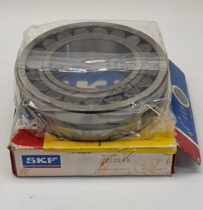 SKF 22220 EK Spherical Roller Bearing with Tapered Bore 100mmID 180mmOD 46mm W - Picture 1 of 5