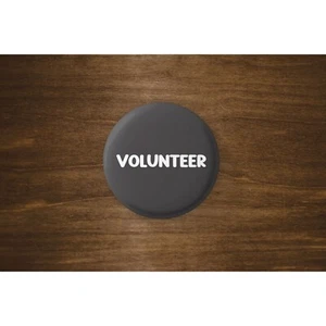 Volunteer Button | 2.25" Round Pinback Button - Picture 1 of 1