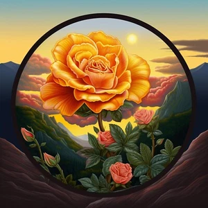 Parche Rosa Amarilla Apliques Plancha Ropa Flor Silvestre Floral Insignia Naturaleza Amor - Imagen 1 de 12