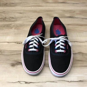 VANS Negro Top Bajo Rosa y Azul Algodón Caramelo EE. UU. Hombres Talla 9 / EE. UU. Mujeres Talla 10.5 - Imagen 1 de 6