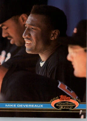 1991 Topps Stadium Club - #555 Mike Devereaux - Image 1 of 2