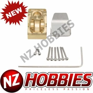 NZH Axial SCX24 Brass Counterweight Cup and Armor Guard Plate 1 Set - Picture 1 of 7