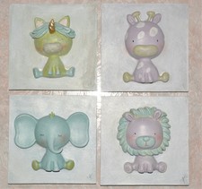 Quadretti decorativi per cameretta Blu color n°4