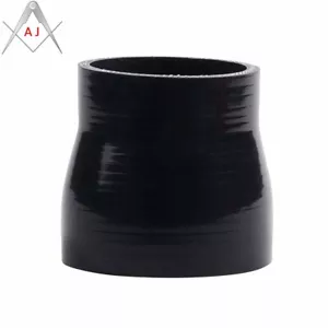 Manguera de refrigerante turbo reductora de silicona recta negra para ID 3,15" a 4" 80 mm-102 mm - Imagen 1 de 6