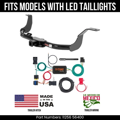 Enganche de remolque para Nissan Versa 14-19 con cableado de 4 pines con corte de cola LED remolque de 2 k Foto 1 de 3