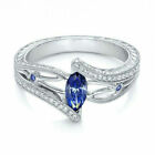 Fashion 925 Silver Cubic Zirconia Ring Women Wedding Bridal Jewelry New Sz 6-10