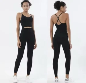 NWT Womens Black Leggings Sz:Large - Picture 1 of 3