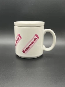 Sandalias Birkenstock vintage taza promocional con tapa posavasos - Imagen 1 de 7