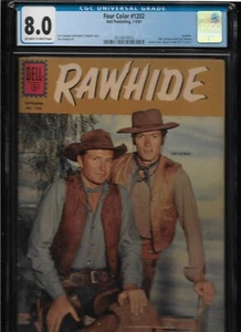 RAWHIDE Four Color #1202 1961 - Dell -CGC 8.0 - Fumetto Dell - Foto 1 di 9