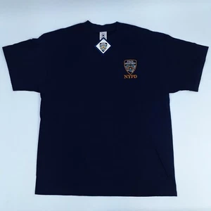Delta New York NYPD Police T Shirt Mens Adult XL Short Sleeve Blue Embroidered - Picture 1 of 12