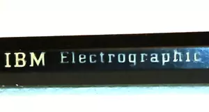 Matita Mech "IBM Electrographic" Nera con Bordo Cromato Funzionante - Foto 1 di 8