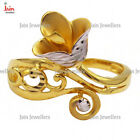 18 Kt, 22 Kt Hallmark Solid Yellow Gold Wedding Engagement Women'S Flower Ring