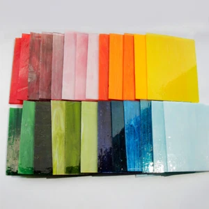 1PC 10x10cm Colorful Glass Mosaic Tiles Material For DIY Arts Crafts Supplies - Picture 1 of 49