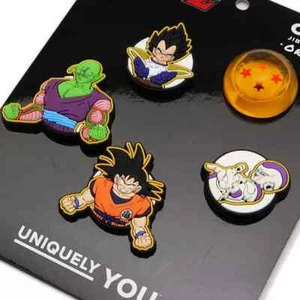 Crocs x Dragon Ball Z Jibbitz Charm Set of 5 Goku Vegeta Piccolo Frieza - Picture 1 of 4