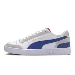 Puma Ralph Sampson Lo Vintage Unisex Lifestyle Sneakers New White Blue 371767-01 - Picture 1 of 4