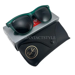 Ray-Ban Sunglasses RB2140 6615/B1 WAYFARER Transparent Green w/ Gray Glass Lens - Picture 1 of 10