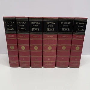 History of the Jews By Heinrich Graetz  6 Volumes 1956 - Foto 1 di 10