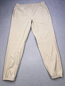 VRST Pants Mens Large Beige Nylon Spandex Elastic Waist Joggers Stretch Gym - Picture 1 of 18