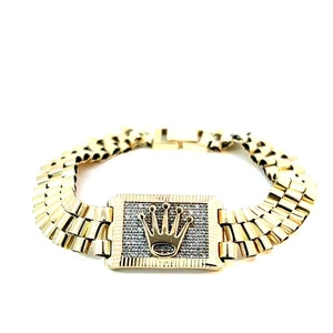 Armband Gelbgold 585 / 14 Karat Länge 21,5 cm Nr. 6418 - Bild 1 von 3
