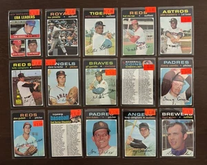 1971  TOPPS BASEBALL  30 CARD LOT   GD-VG-EX SEAVER PINIELLA HORTON - Picture 1 of 2