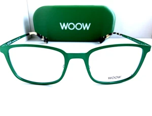 WOOW Paris Carry On 2 9713 53mm Green Men's Eyeglasses Frame 53-16-145 France - Picture 1 of 5