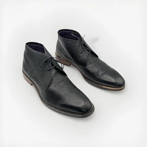 Ted Baker Men’s Black Leather Chukka Ankle Boots  Lace Up UK  11 EU 45 - Picture 1 of 23