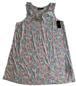 Lauren Ralph Lauren Women’s Short Nightgown Sleeveless Floral Plus Size 1X, 2X - Picture 1 of 6