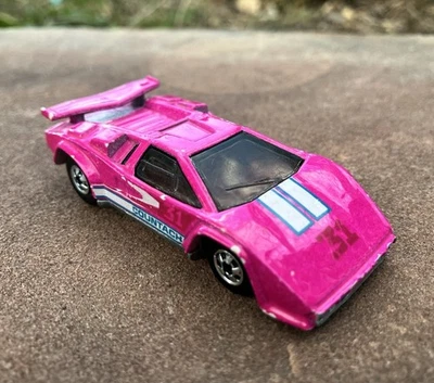 Винтажные Hot Wheels Сменщики Цвета Гонщики Lamborghini Countach Розовый Blackwall - Изображение 1 из 4